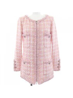 Chanel Collarless Jacket White